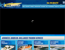 Tablet Screenshot of performanceboatschool.com